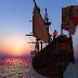 San Giorgio(St. George) sails into the sunset