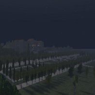 La Villa della Regina Sim at Night 