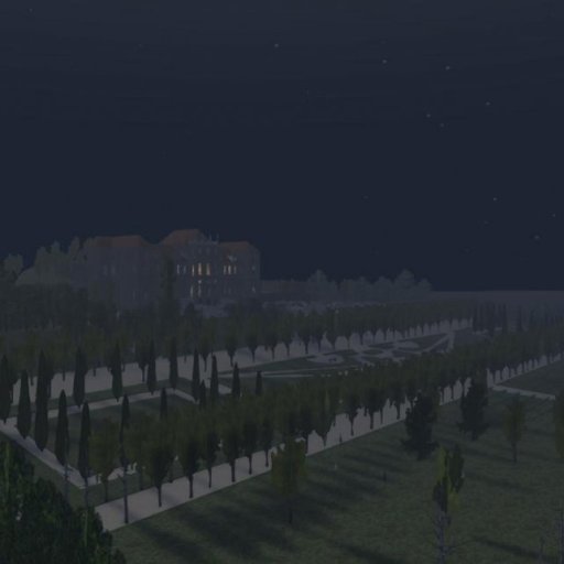 La Villa della Regina Sim at Night 