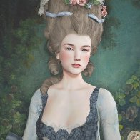 Portrait d'une élégante