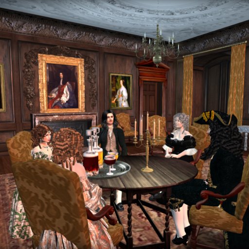 After hours in the King's Private Apartment.