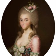 Portrait of Rebecca Klara Dorotea von Hessen-Kassel, Duchess of Miranda; 1784