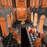 The Wedding of the Comte and Comtesse d'Artois - a Birdseye view