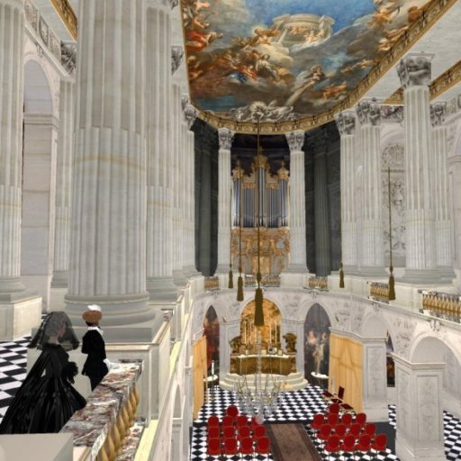 In the chapel of Versailles.....