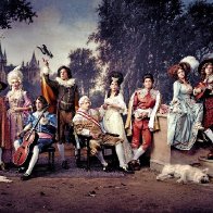 Arrested Development cast in historical costume