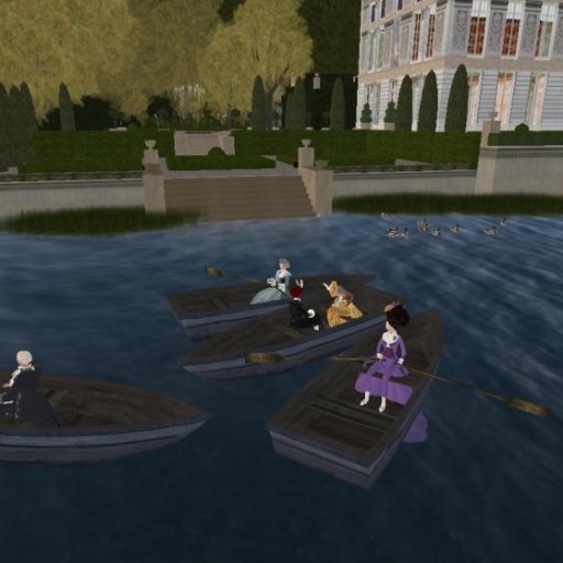 Boating at the de Cugnac Estate....