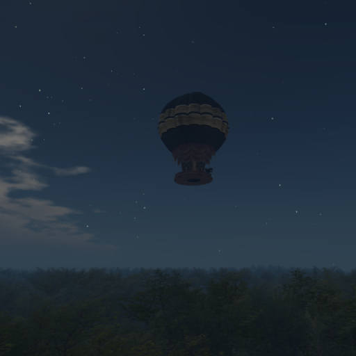 Antiquity:  Night Flight over the Forest