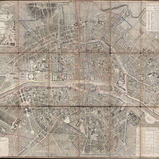 1797 Map of Paris