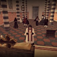 Father Cuthbert prays for the souls of Rocca Sorrentina