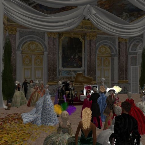 Bal masqué à Versailles - the guests awaiting the concert