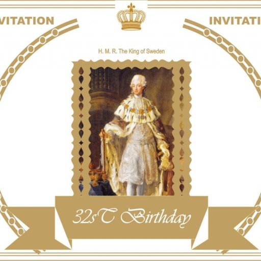 Call for royal birthday - King of Sweden Gustav lll