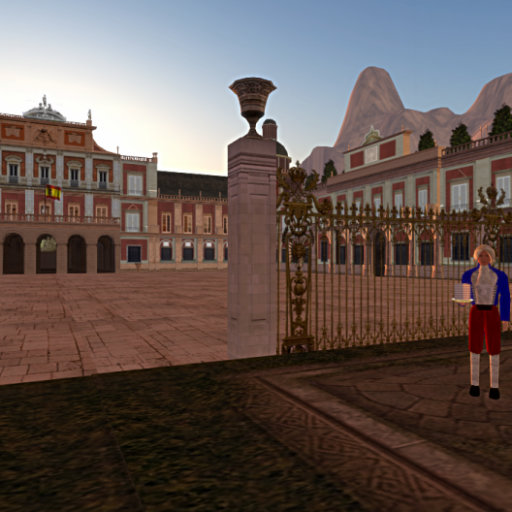 Evening in the Royal Palace of Aranjuez
