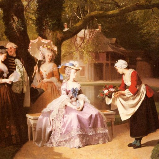 Marie Antoinette and Louis XVI in the Garden of the Tuilerie