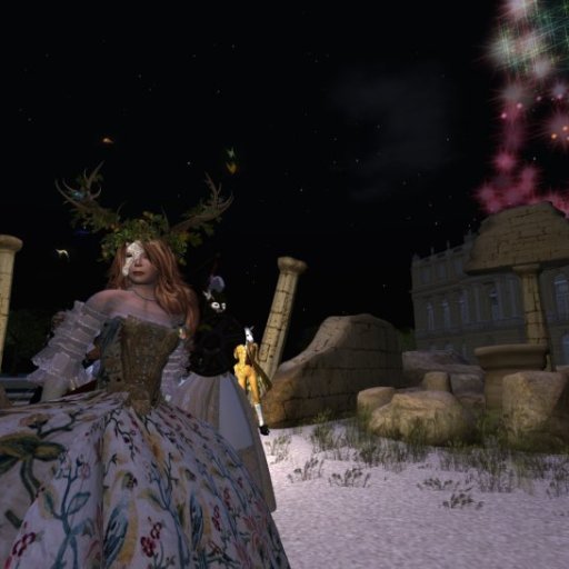 Fireworks at the SL9 Masque