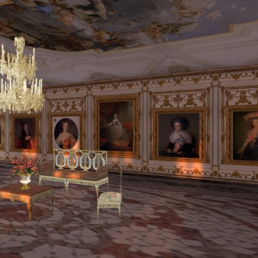 ''The Hall of the Noble Ladies of Queen Maria Luisa'' -Royal Palace of Aranjuez-