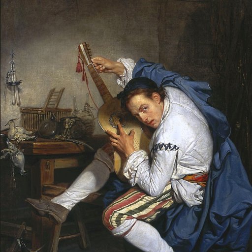 Jean-Baptiste Greuze: The Guitarist(1757)