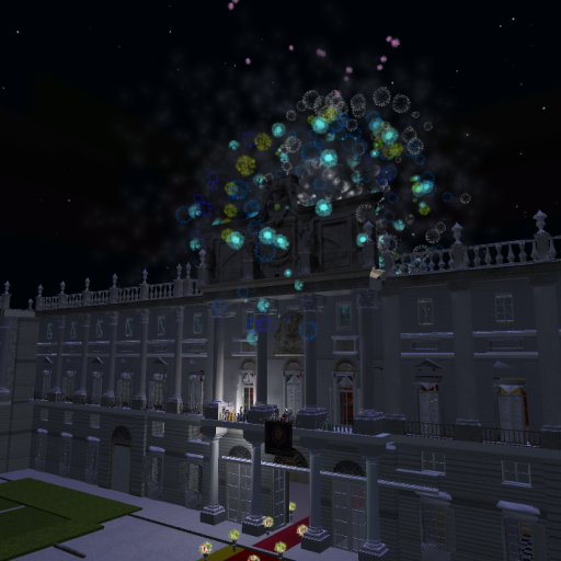 Opening ceremony of the Royal Court of Charles III of Spain (Fireworks!)