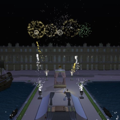 chateau de versailles during new years eve ball