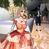 New Years Eve Ball, Castle Versailles Harpsichord- me in Copper Marie_001