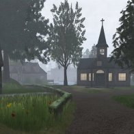 Hameau de Touraine In Mist