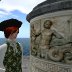 Fiorino examines the ruins in Melioria