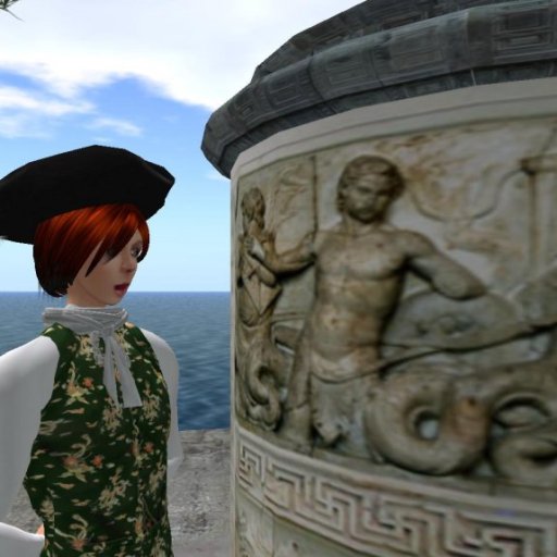 Fiorino examines the ruins in Melioria