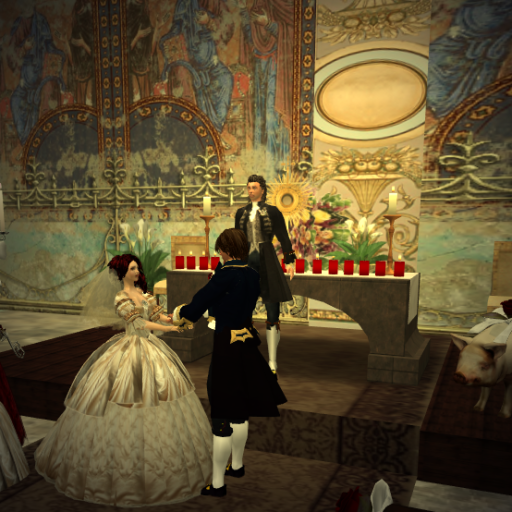 The Wedding of Baron and Baroness Panachek - Exchanging Vows
