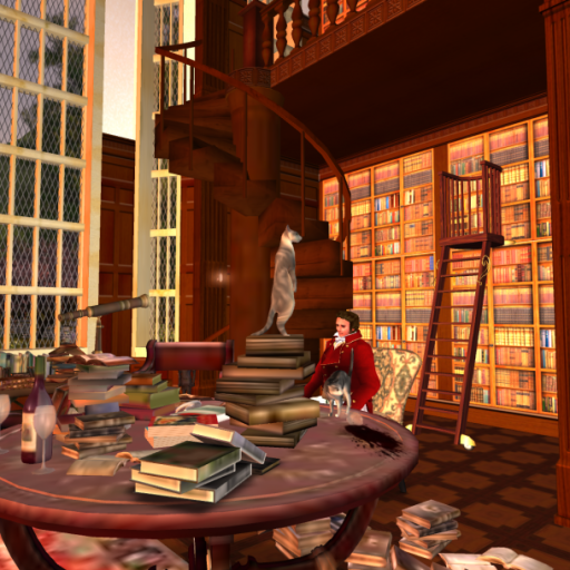 The Library at Bellefleure Manor