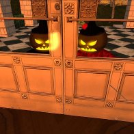 ghost pumpkins trying to break into stormy and pekel's house