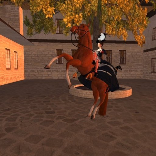 riding my horse .-))