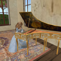 At the harpsichord