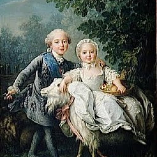 Charles Philippe and Marie Adelaide Clotilde by Francois-Hubert Drouais 1763